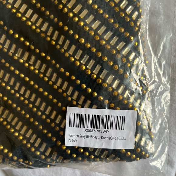 NWOT 🎂Birthday Sexy dress in Gold - Picture 9 of 10